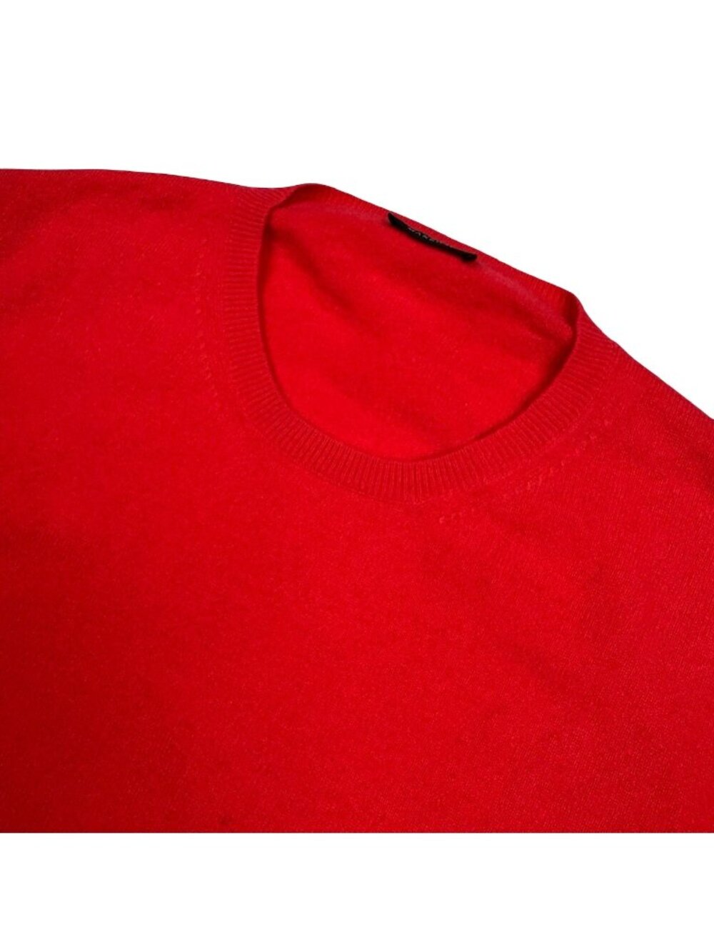 Manrico x Men’s 100% Cashmere L/S Sweater Red • Italy • Medium